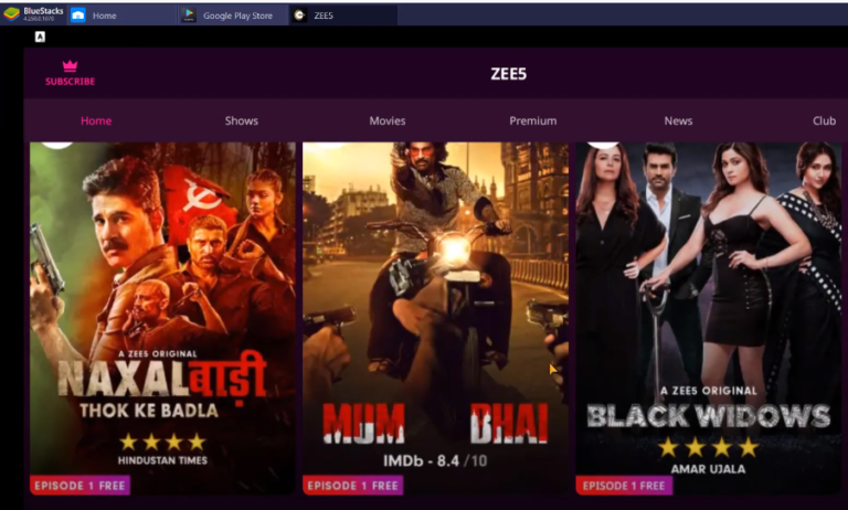 Zee5 App Download for PC Windows 7/8/10 and Mac Free